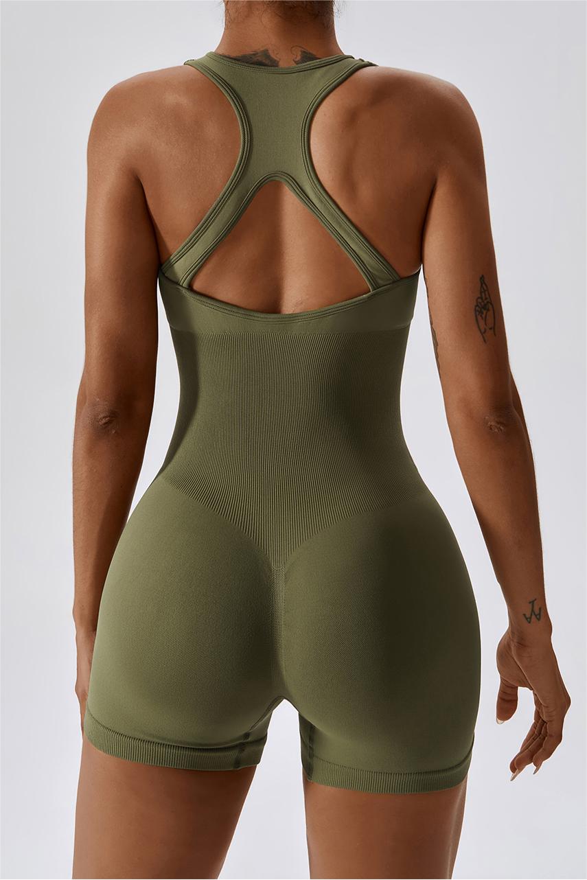 Seamless Racerback Athletic Romper by bornfocus