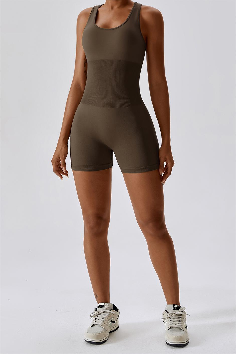 Seamless Racerback Athletic Romper by bornfocus