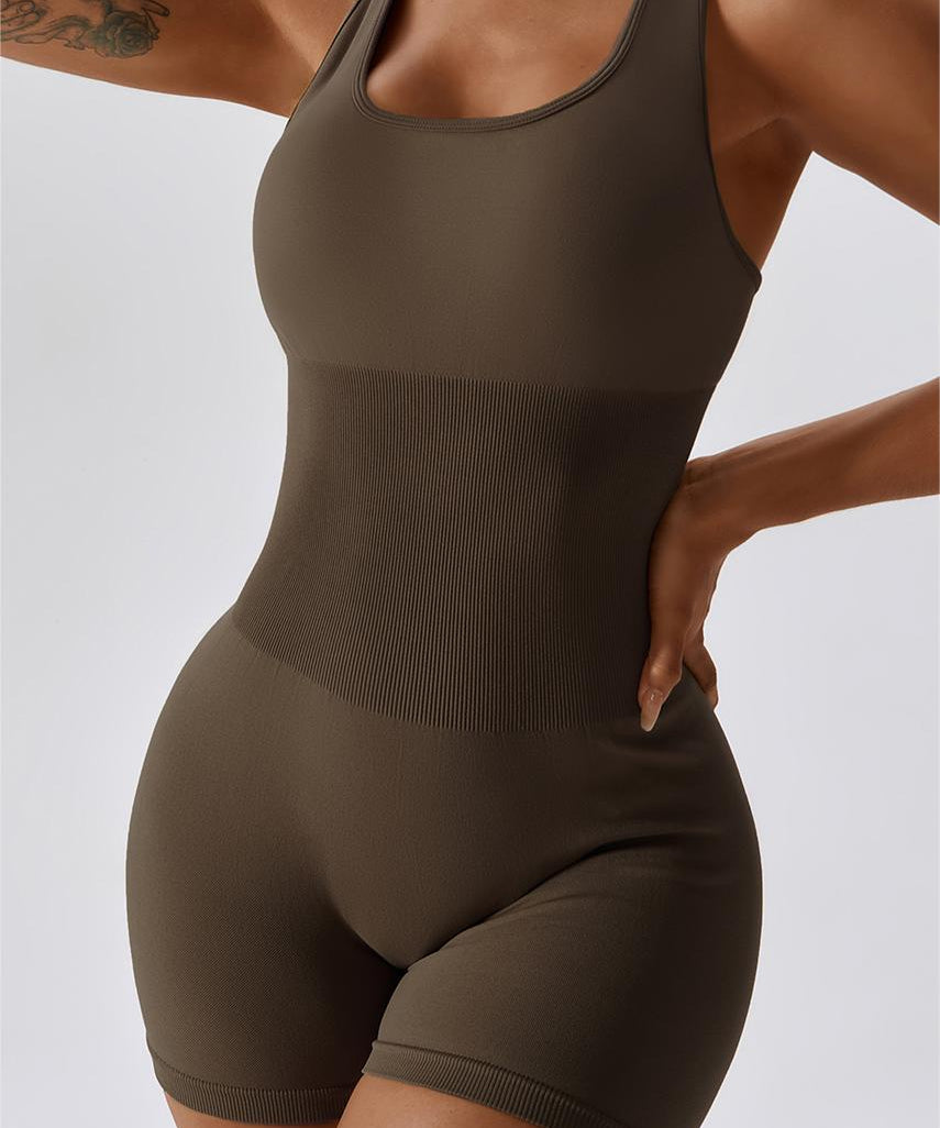 Seamless Racerback Athletic Romper by bornfocus