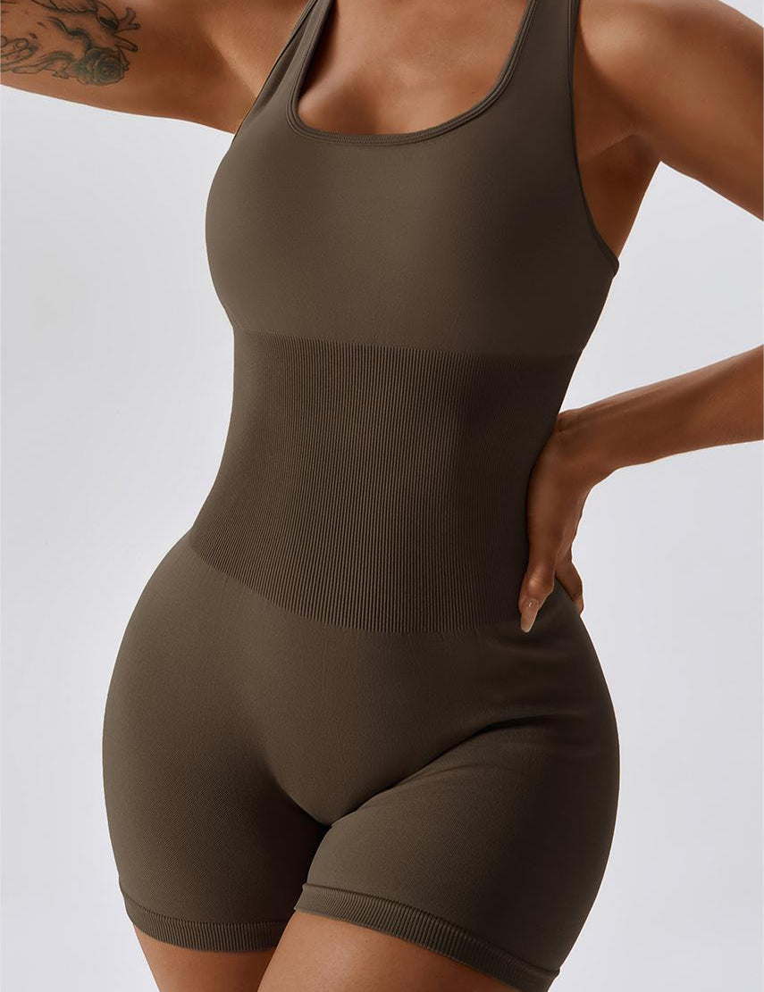 Seamless Racerback Athletic Romper by bornfocus