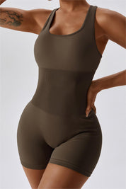 Seamless Racerback Athletic Romper by bornfocus