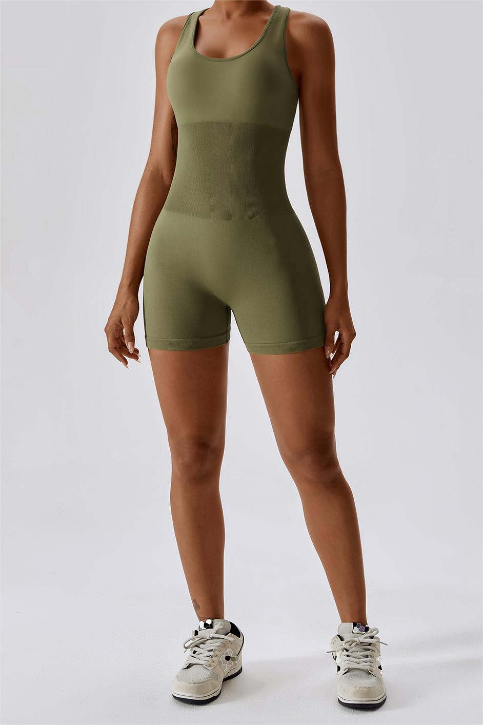 Seamless Racerback Athletic Romper by bornfocus