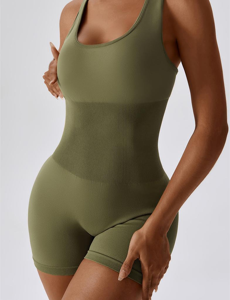 Seamless Racerback Athletic Romper by bornfocus