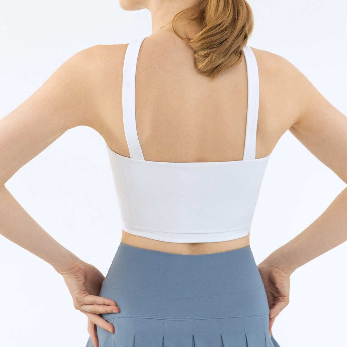 Tube Top Sports Bra & Skirts & Leggings Sets by bornfocus
