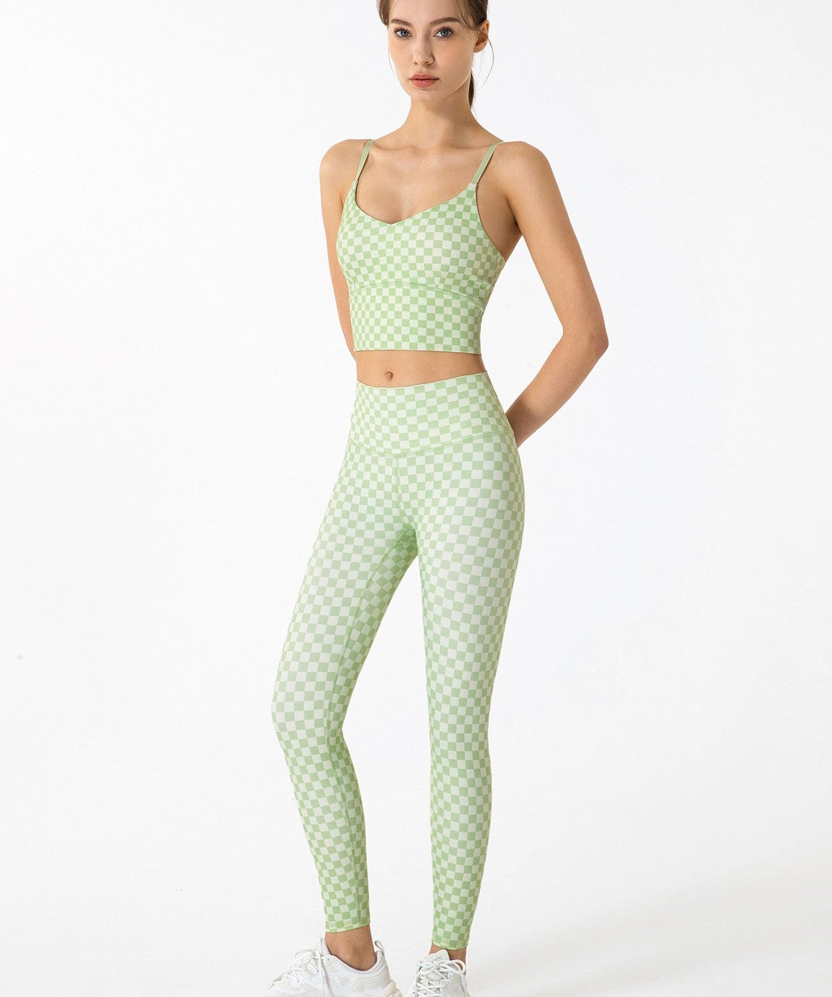 GRID GIRL Cami Bra & Workout Legging Sets by bornfocus