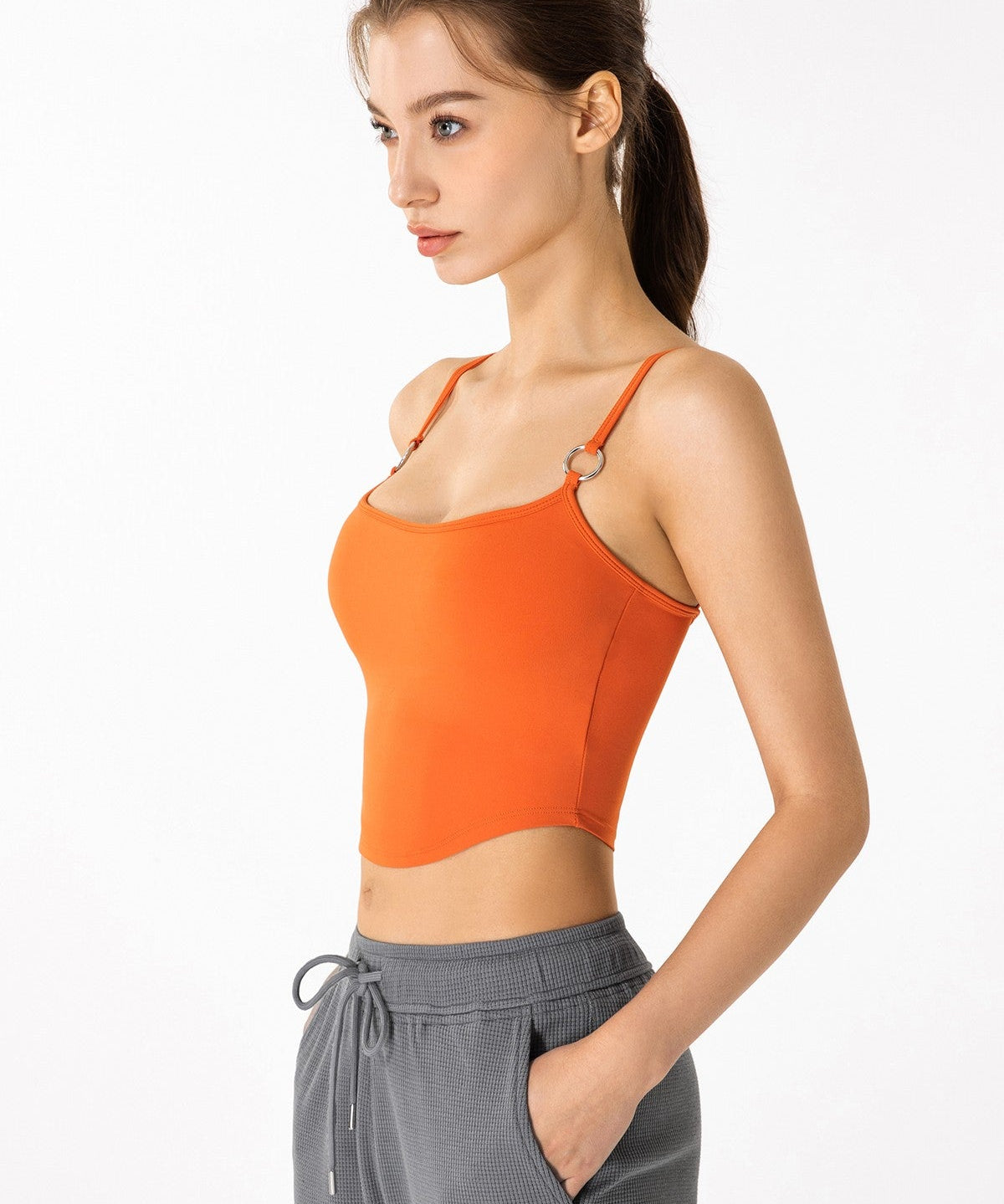 Spaghetti Strap Sports Bra Light Support by bornfocus