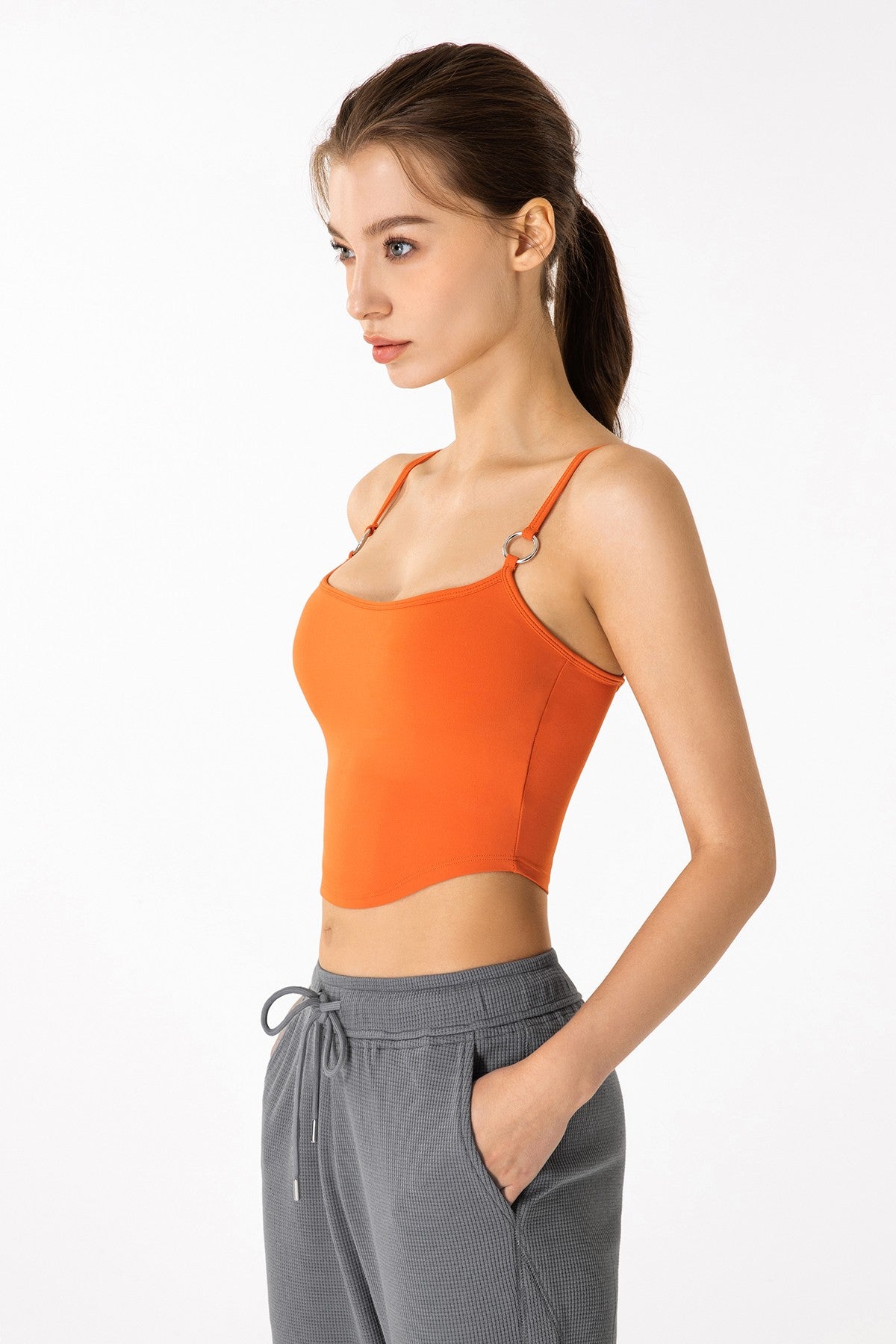 Spaghetti Strap Sports Bra Light Support by bornfocus