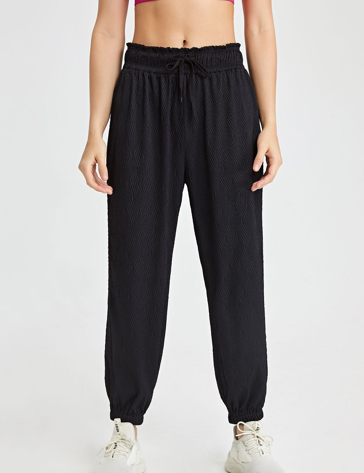 Tapered Boyfriend Jogger with Drawstring by bornfocus