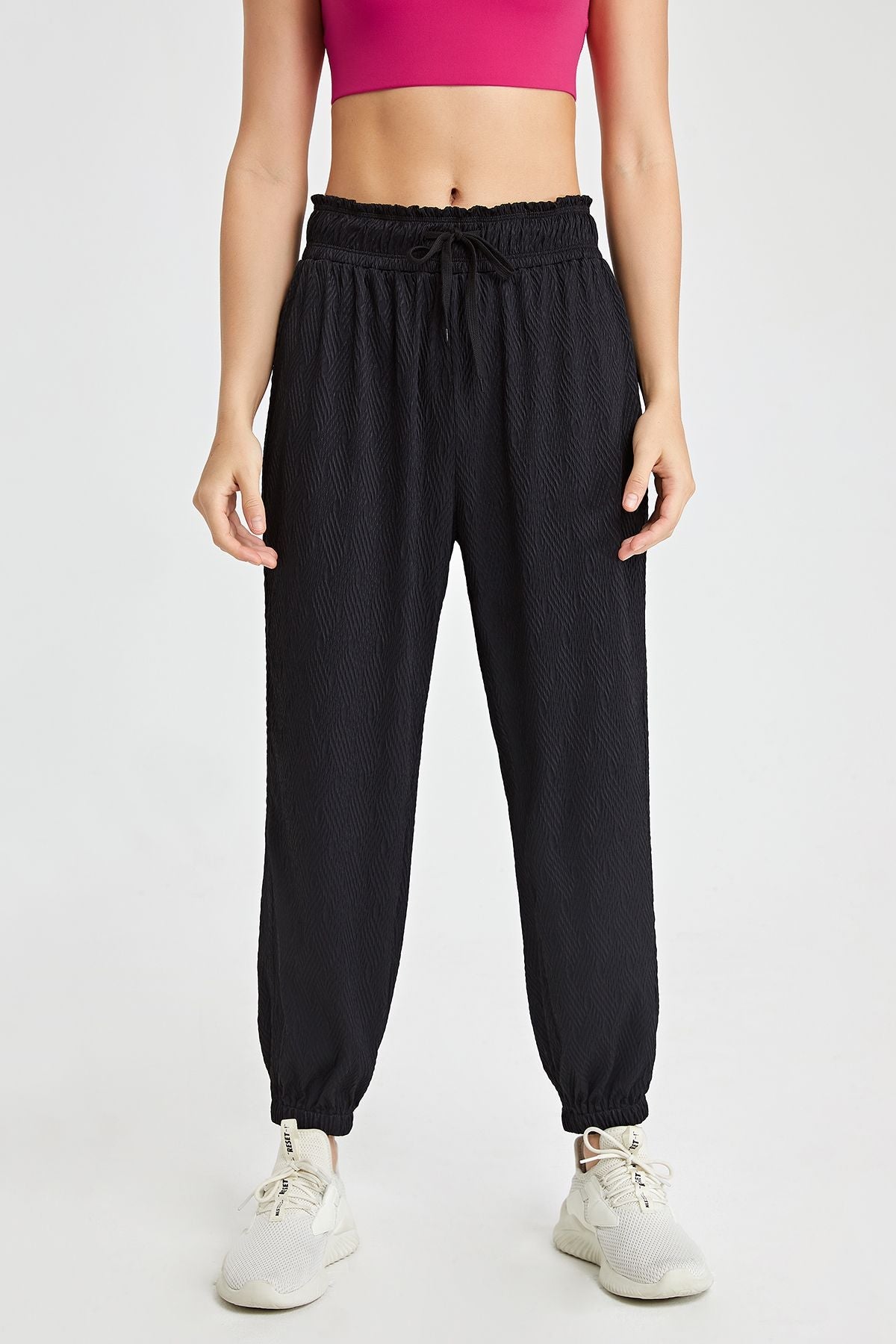 Tapered Boyfriend Jogger with Drawstring by bornfocus