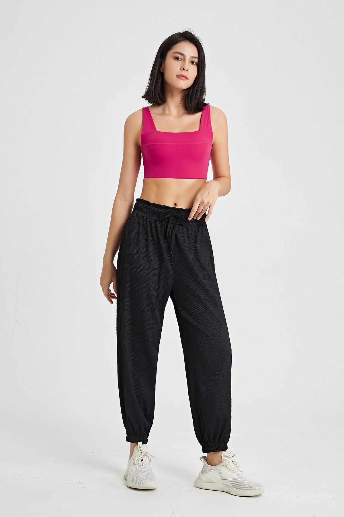 Tapered Boyfriend Jogger with Drawstring by bornfocus