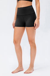 High-Rise Yoga Shorts by bornfocus