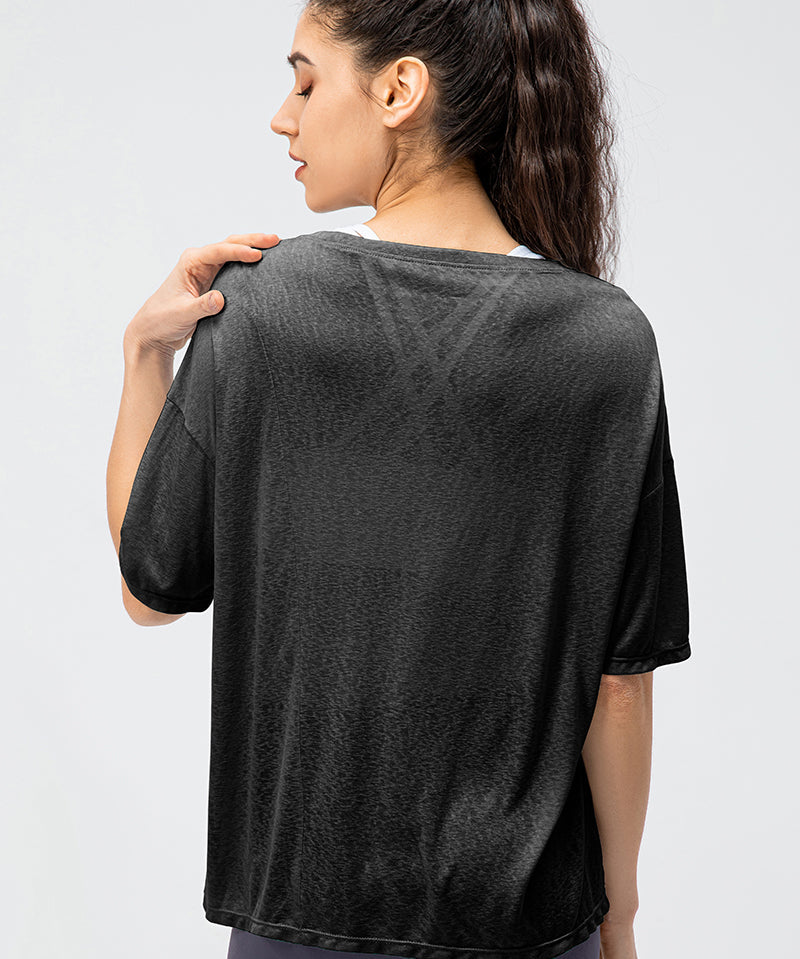 Short Sleeve Burnt-Out Shirts by bornfocus