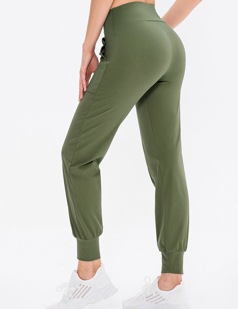 High-Waist Tapered Jogger by bornfocus