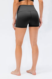 High-Rise Yoga Shorts by bornfocus