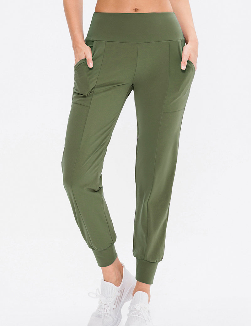 High-Waist Tapered Jogger by bornfocus