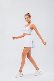 Pleated Tennis Skirt Built-in Short Liner by bornfocus