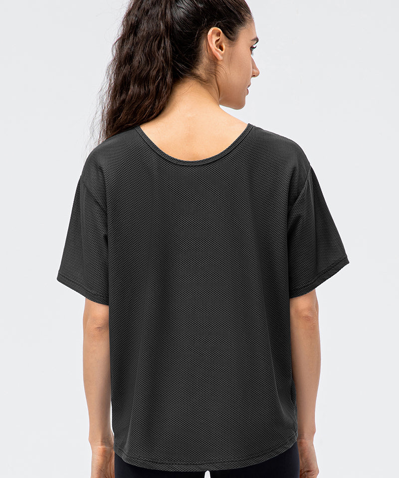 Crew Neck Short Sleeve T-Shirt by bornfocus