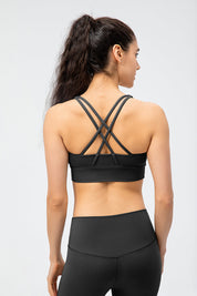 Strappy Back Sports Bra by bornfocus