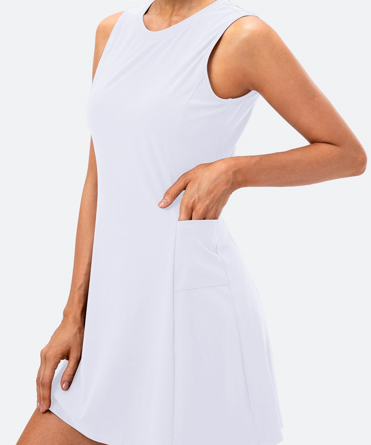 Sleeveless Tennis Dress Built-in Shorts by bornfocus