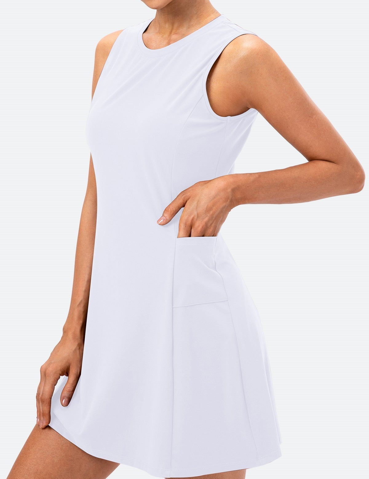 Sleeveless Tennis Dress Built-in Shorts by bornfocus