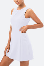 Sleeveless Tennis Dress Built-in Shorts by bornfocus