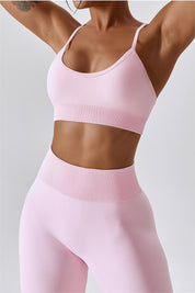 Seamless Crossover Sports Bra by bornfocus