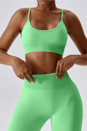 Seamless Crossover Sports Bra by bornfocus