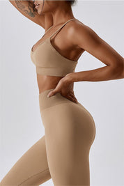 Seamless Crossover Sports Bra by bornfocus