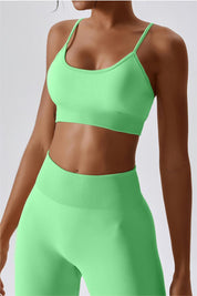 Seamless Crossover Sports Bra by bornfocus