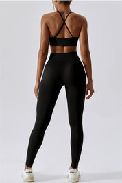 Seamless Crossover Sports Bra by bornfocus