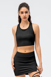 Ribbed Crop Tops Sleeveless Shirts by bornfocus