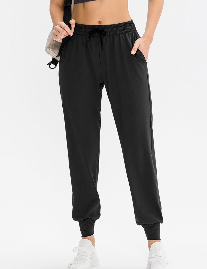 Tapered Jogger Pant with Drawstring by bornfocus