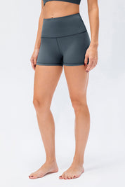 High-Rise Yoga Shorts by bornfocus