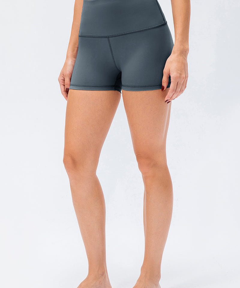 High-Rise Yoga Shorts by bornfocus