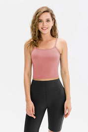 Spaghetti Strap Cropped Camisole by bornfocus