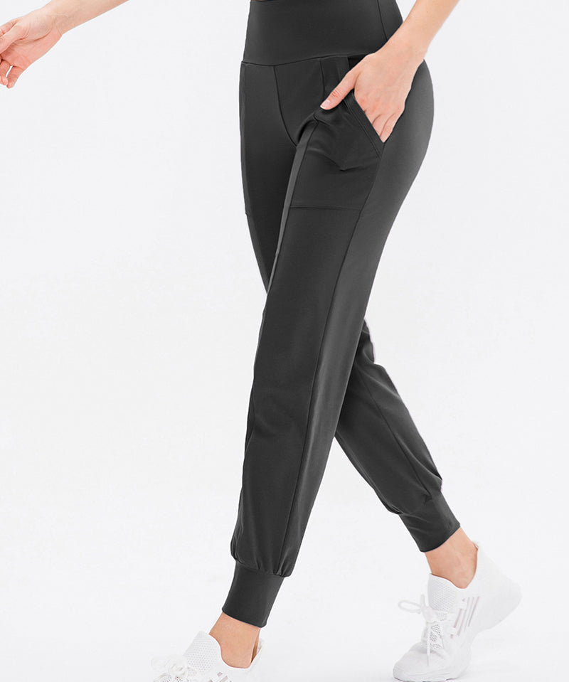 High-Waist Tapered Jogger by bornfocus