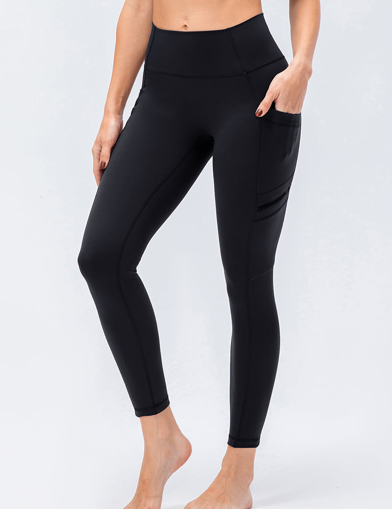 High-Rise Workout Leggings with Multi Pockets by bornfocus