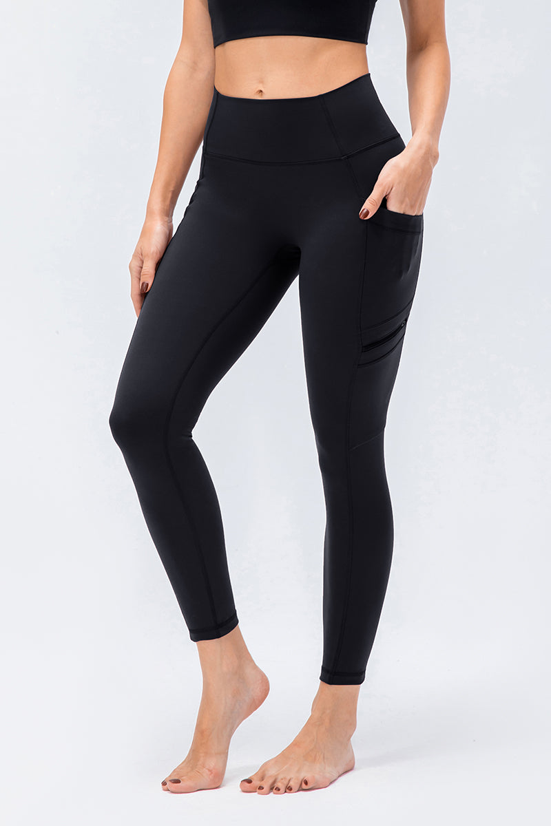 High-Rise Workout Leggings with Multi Pockets by bornfocus