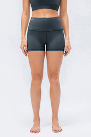 High-Rise Yoga Shorts by bornfocus