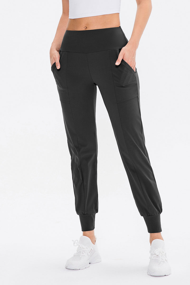 High-Waist Tapered Jogger by bornfocus