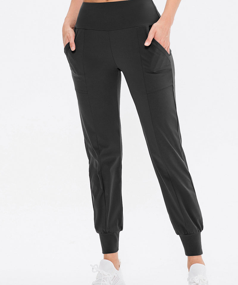 High-Waist Tapered Jogger by bornfocus