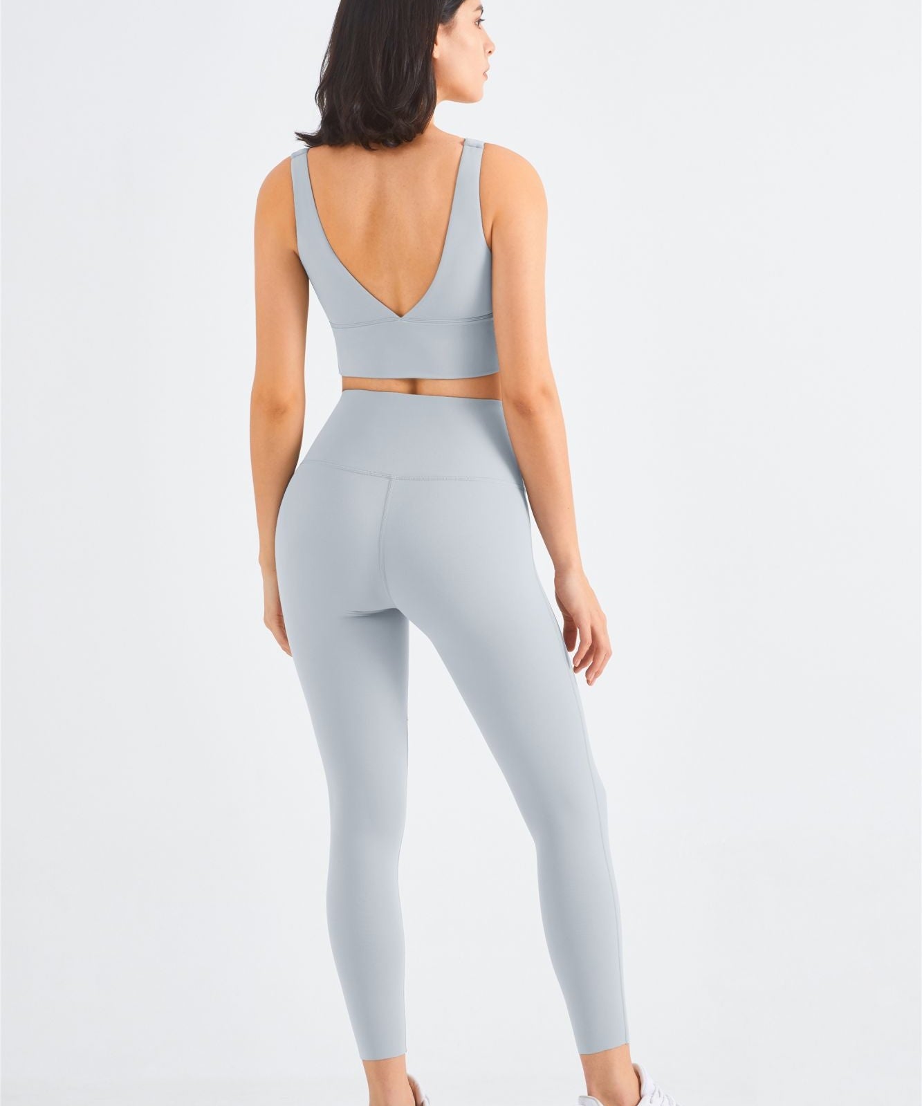 Backless Sports Bra & Gym Leggings Activewear Set by bornfocus