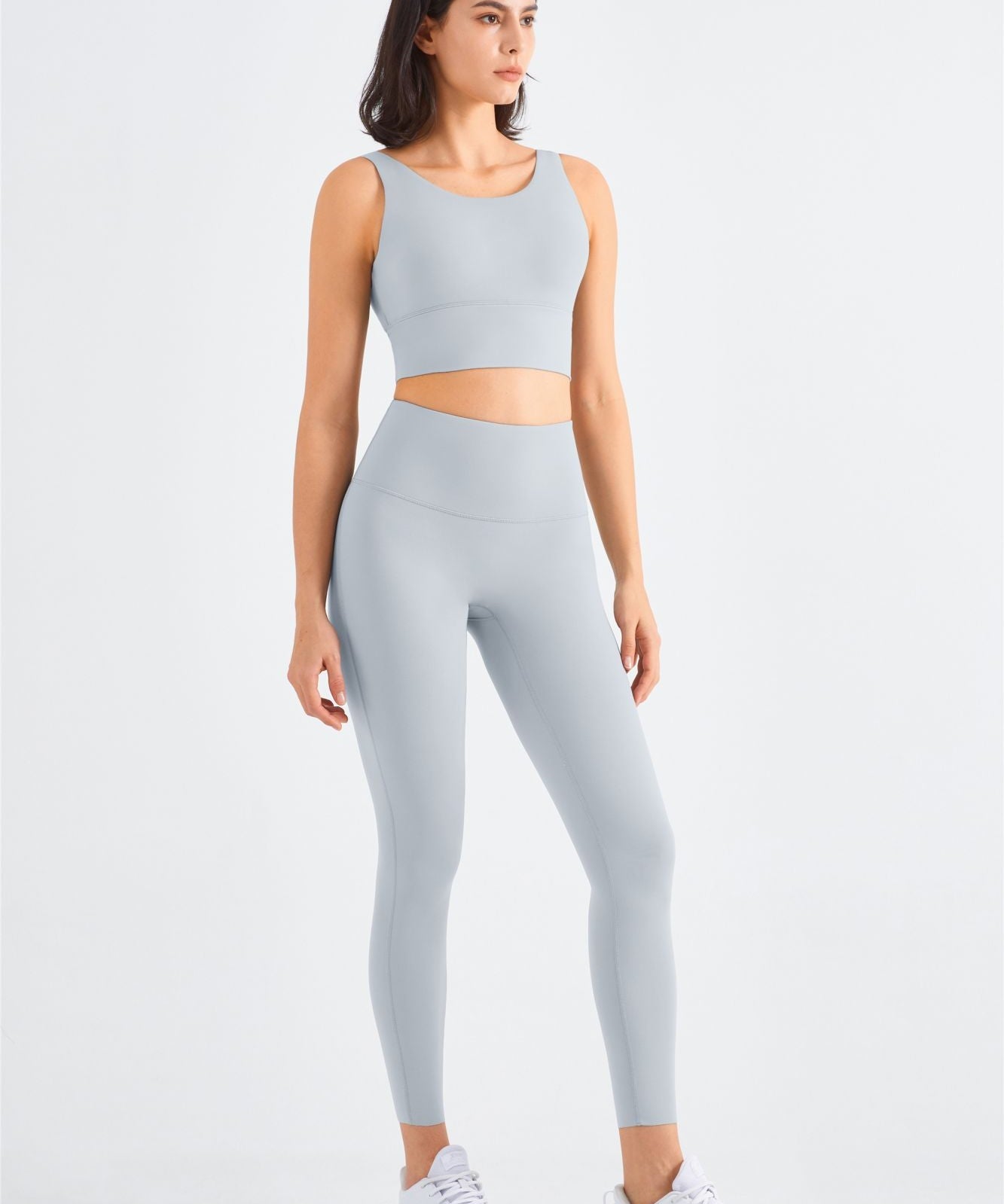 Backless Sports Bra & Gym Leggings Activewear Set by bornfocus