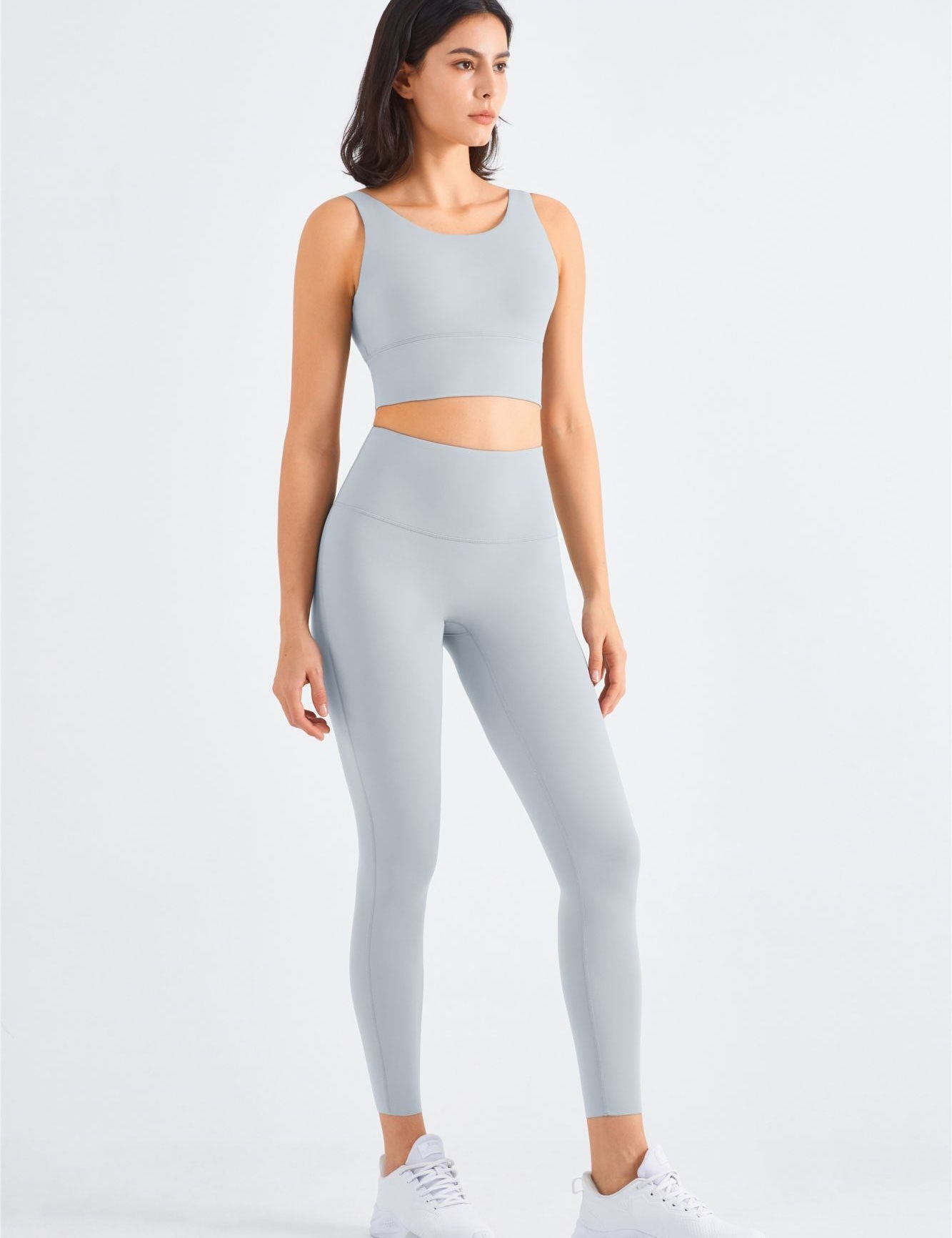 Backless Sports Bra & Gym Leggings Activewear Set by bornfocus