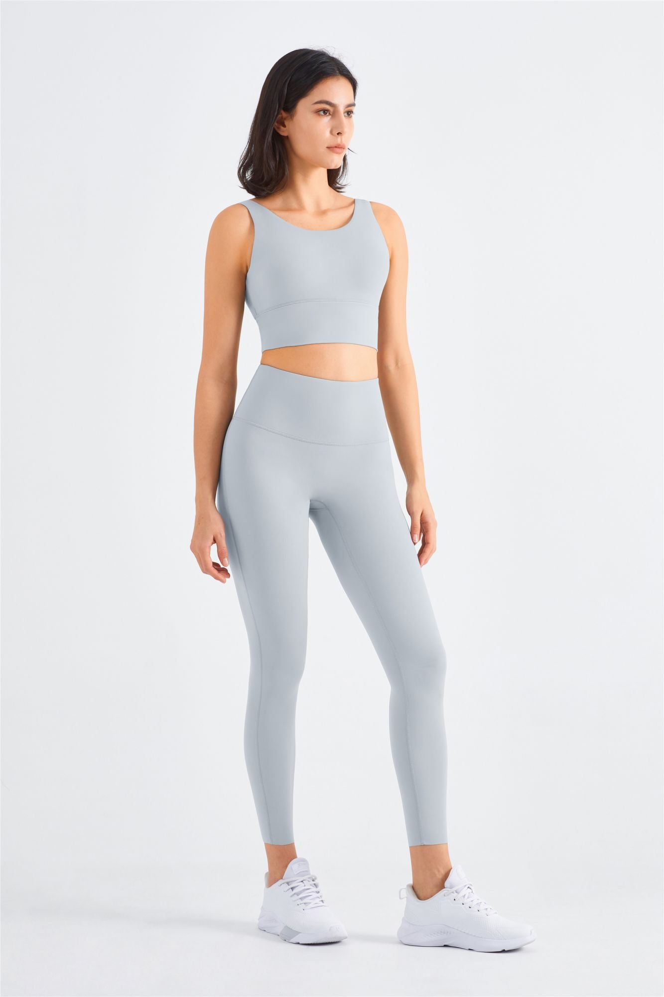 Backless Sports Bra & Gym Leggings Activewear Set by bornfocus