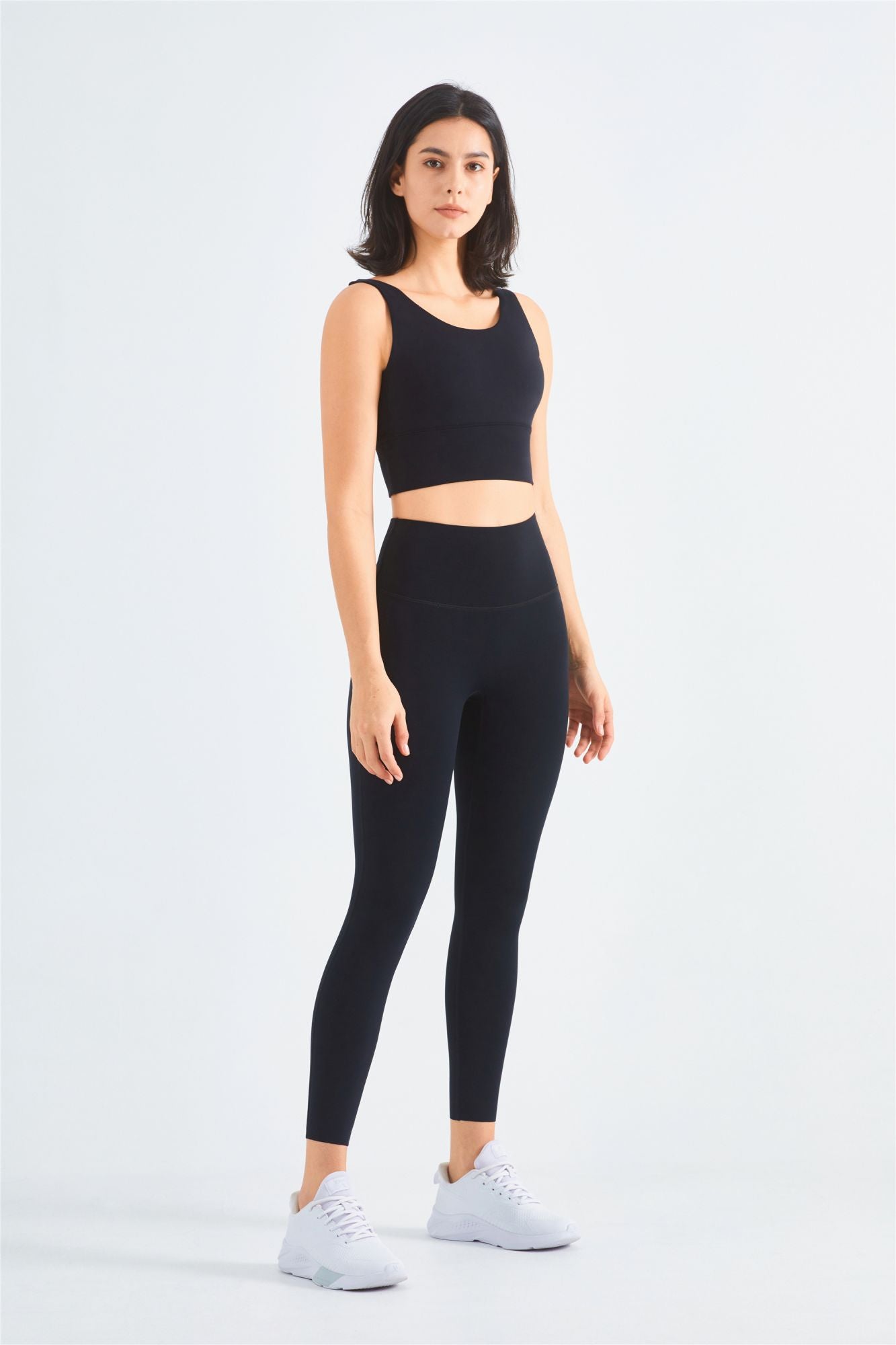 Backless Sports Bra & Gym Leggings Activewear Set by bornfocus