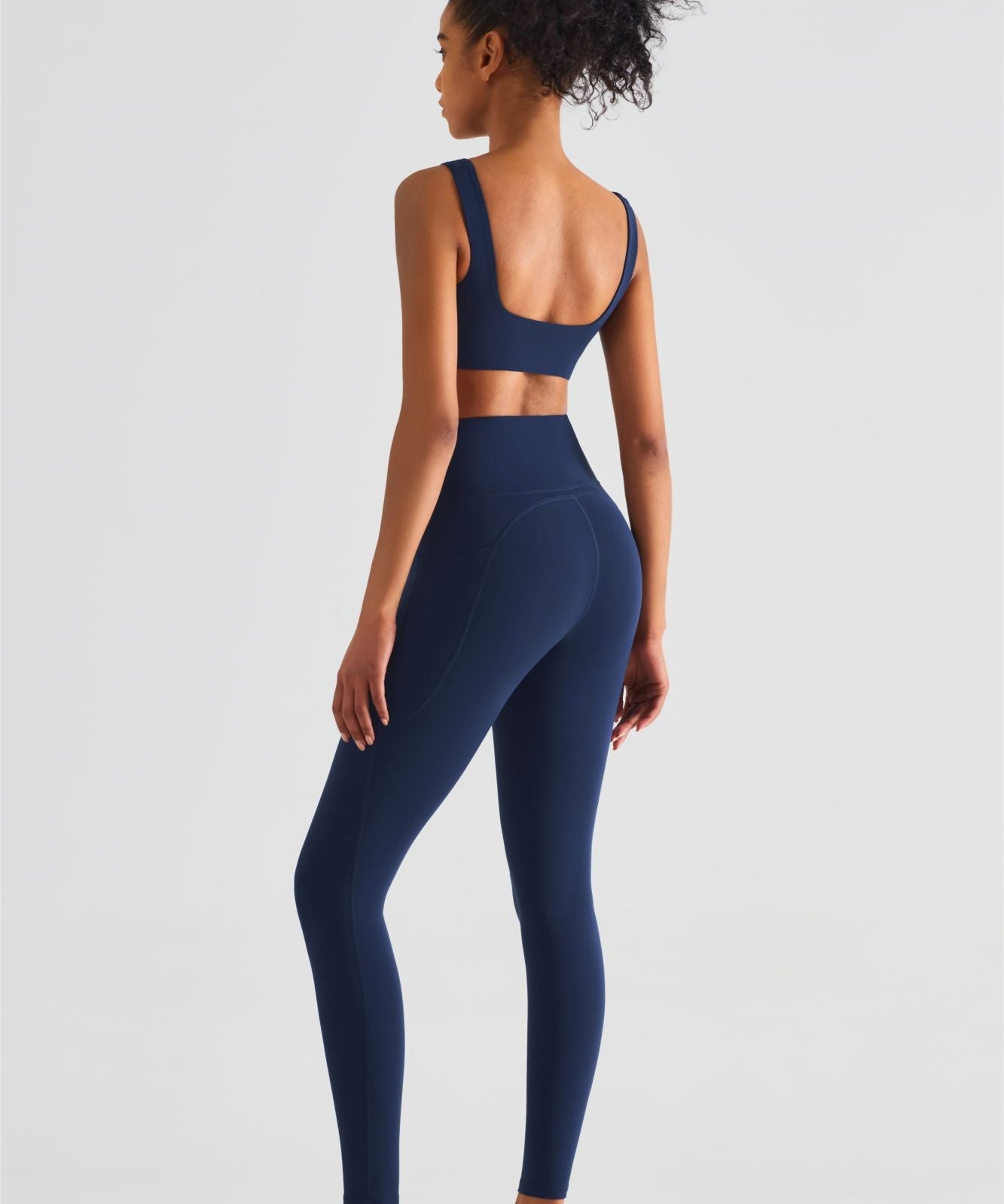 Backless Sports Bra & Yoga Leggings Activewear Set by bornfocus