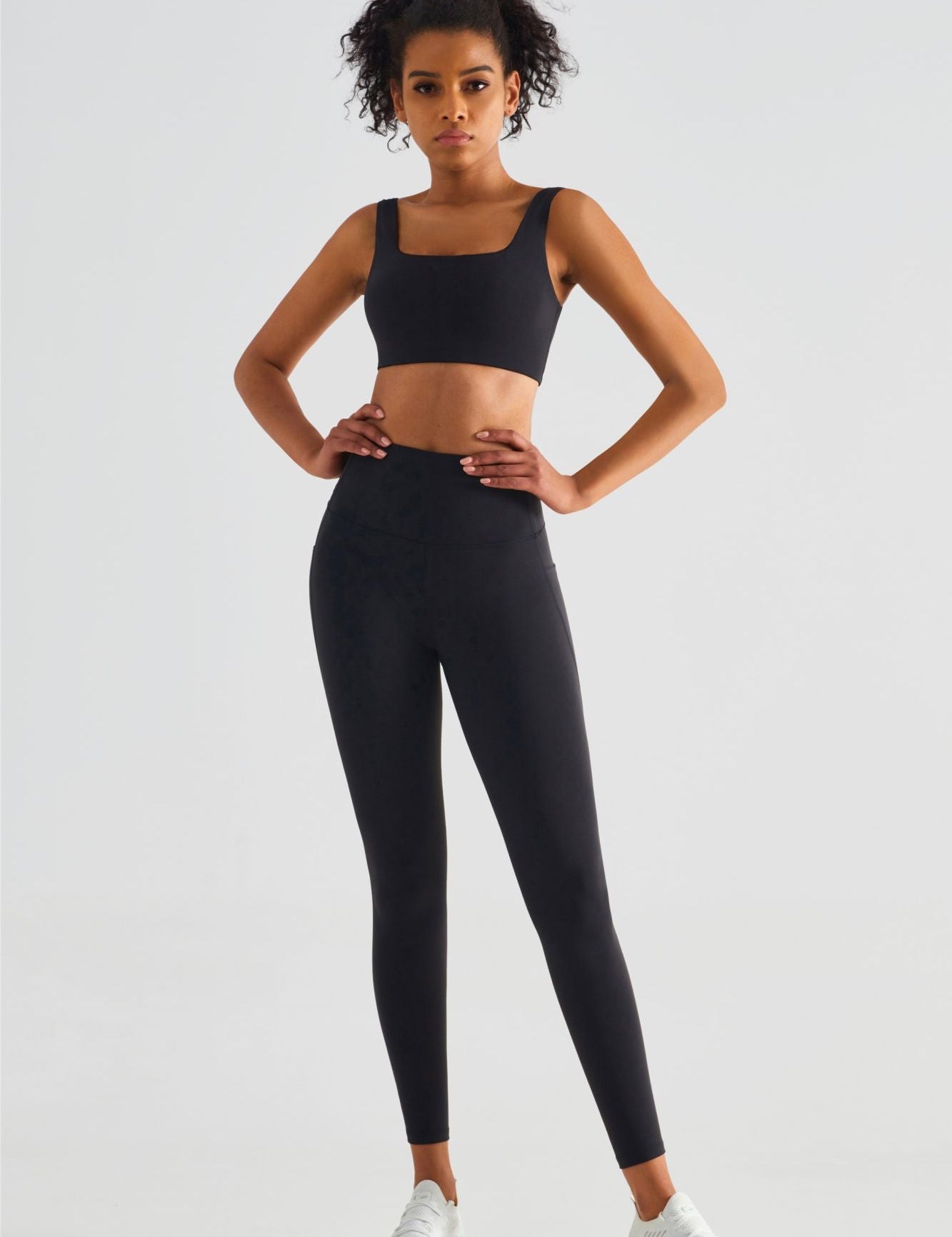 Backless Sports Bra & Yoga Leggings Activewear Set by bornfocus