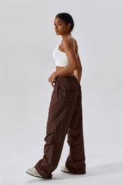 Baggy Cargo Pants with Drawstring by bornfocus