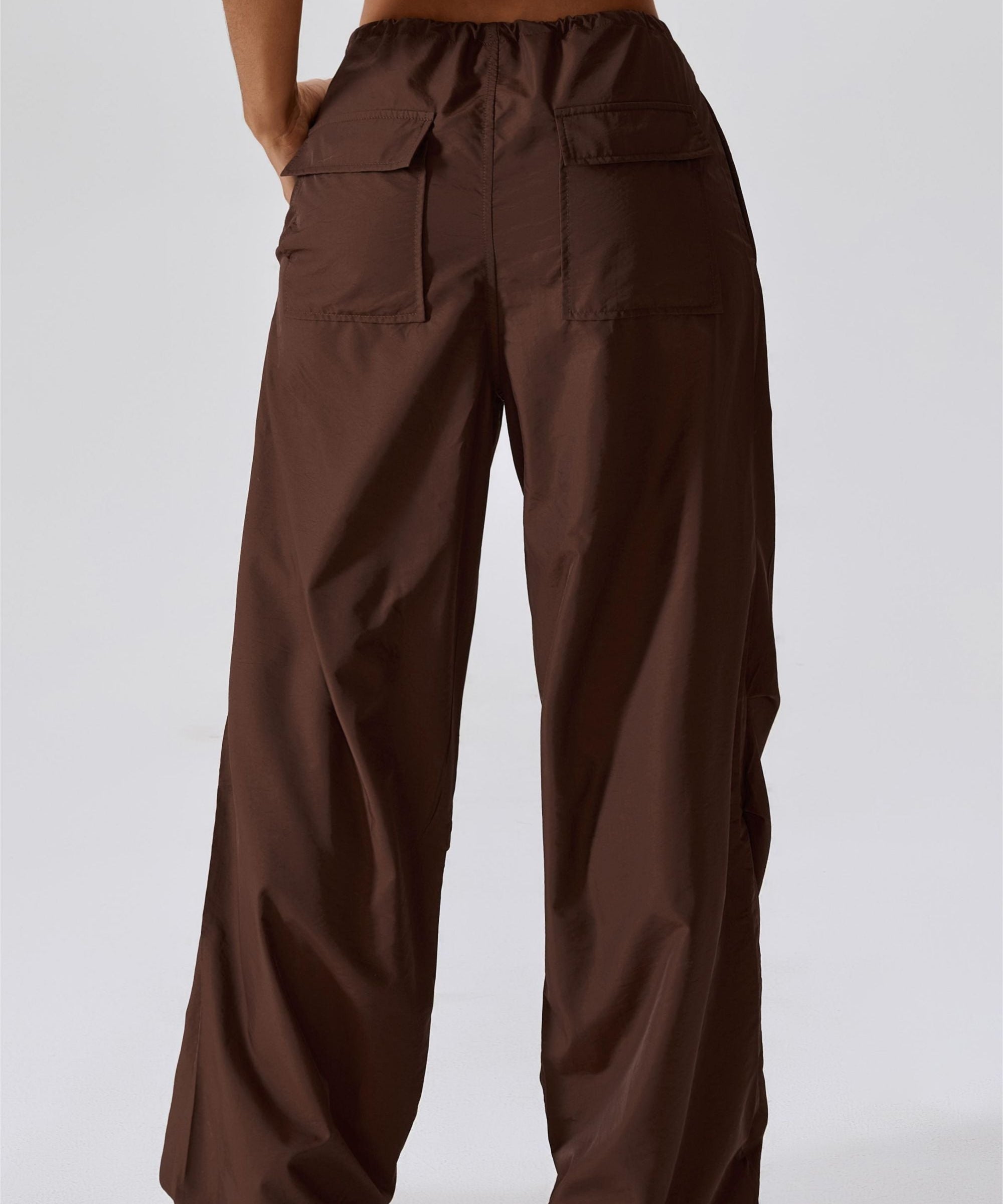 Baggy Cargo Pants with Drawstring by bornfocus